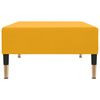 vidaXL 2-os. kanapa z podn&oacute;żkiem, ż&oacute;łta, tapicerowana aksamitem