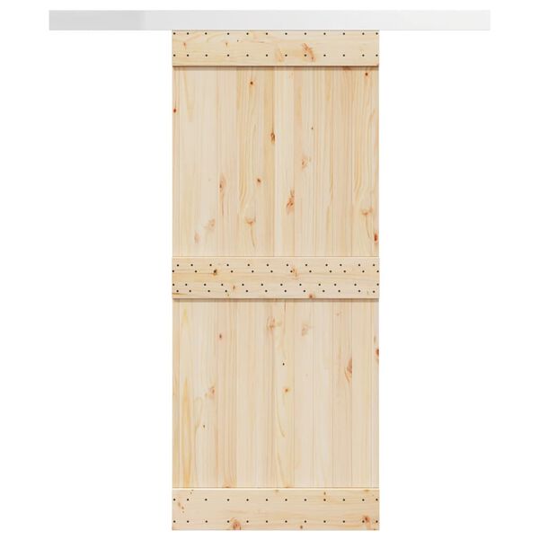 vidaXL System do montażu drzwi przesuwnych, 183 cm, aluminium, srebrny