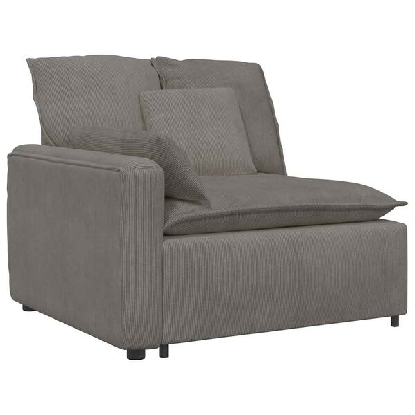 vidaXL Sofa modułowa z poduszkami, jasnoszara