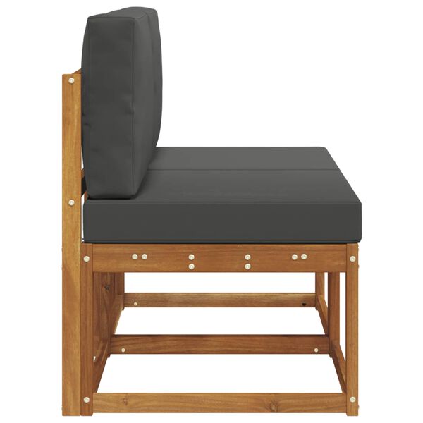 vidaXL 2 Sztuka Środkowa sofa ogrodowa Lite Drewno Akacji