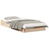 vidaXL Ramka ł&oacute;żka Brązowy 100 x 200 cm Lite drewno sosnowe