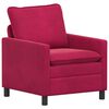 vidaXL Sofa Czerwone wino 76 x 81 x 87,5 cm Welur