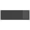 vidaXL Przód kuchenny 2 pcs Ciemnoszary 120 x 40 cm szkło hartowane