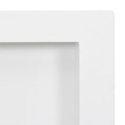vidaXL Wnęka prysznicowa z 3 półkami, biała matowa, 41x99x9 cm
