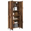 vidaXL Highboard Montowane na ścianie Stare drewno 69,5 x 34 x 180 cm