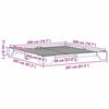 vidaXL Ramka ł&oacute;żka Woskowy Brąz 200 x 200 cm Lite drewno sosnowe