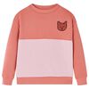 Bluza dziecięca z blokami kolor&oacute;w, r&oacute;żowa, 116