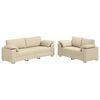 vidaXL Sofa 2 szt. Kremowy tkanina