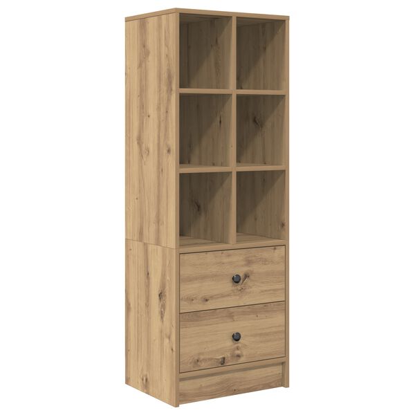 vidaXL Highboard z szufladą Dąb rzemieślniczy 45,5 x 34 x 127 cm