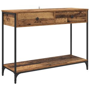 vidaXL Konsola Stare drewno 100 x 34,5 x 75 cm Drewno inżynieryjne