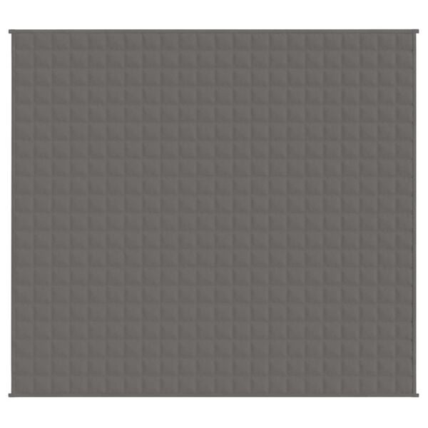 vidaXL Koc obciążeniowy, szary, 200x230 cm, 9 kg, tkanina