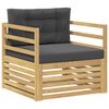 vidaXL Sofa na zewnątrz Biały i antracyt