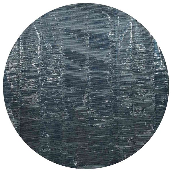 vidaXL Pływająca folia solarna z PE na basen, 455 cm, czarno-niebieska