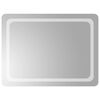 vidaXL Lustro łazienkowe z LED, 60x80 cm