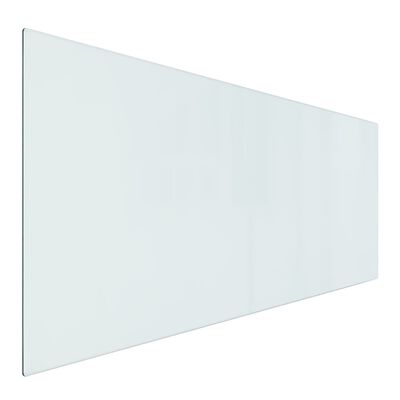 vidaXL Panel kominkowy, szklany, prostokątny, 120x50 cm