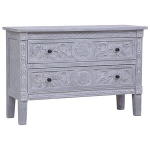 vidaXL Komoda z 2 szufladami, 90x30x60 cm, lite drewno mahoniowe