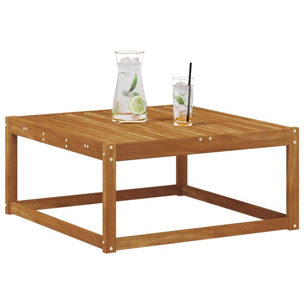 vidaXL Sofa końcowa na zewnątrz z poduszką Naturalny 115 x 83 x 73 cm