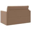 vidaXL Sofa Bed 110cm Cappuccino Sztuczna sk&oacute;ra