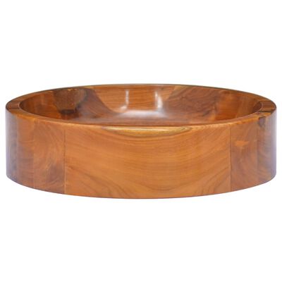 vidaXL Umywalka z drewna tekowego, Φ40x10 cm