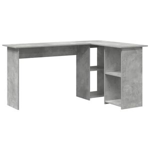 vidaXL Biurko Betonowy szary 142 x 102 x 73 cm Drewno inżynieryjne