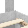 vidaXL Ramka ł&oacute;żka Betonowy szary 140 x 200 cm Materiał drewnopochodny
