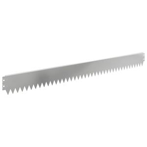 vidaXL Krawężnik do trawnika 20 szt. 103 x 10 cm Stal srebrny