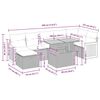 vidaXL 5-cz. zestaw mebli ogrodowych z poduszkami, beżowy, polirattan