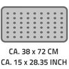 RIDDER Antypoślizgowa mata do wanny Capri, 72 x 38 cm, biała, 66081
