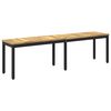 vidaXL Ławka ogrodowa 161 x 35 x 45 cm Lite Drewno Akacji Prostokątny