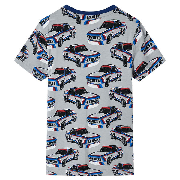 Piżama dziecięca z krótkimi rękawami, szara, 92