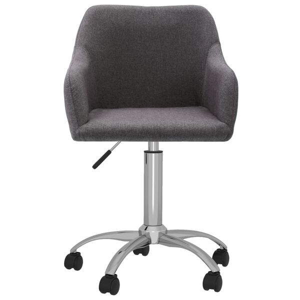 vidaXL Obrotowe krzesła stołowe, 2 szt., kolor taupe, obite tkaniną