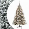 vidaXL Sztuczna choinka z bombkami 240 cm 300 LED Ciepła biel