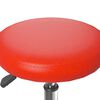 vidaXL Stołek barowy, czerwony, obity sztuczną sk&oacute;rą