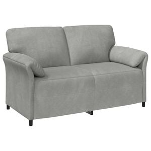 vidaXL Sofa dwuosobowa jasnoszary 158 x 83 x 95 cm Welur