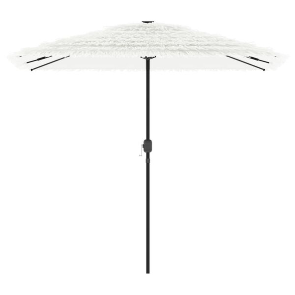 vidaXL Parasol ogrodowy na stalowym słupku, biały, 248x248x248 cm