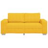 vidaXL Sofa dwuosobowa, jasnoż&oacute;łta, 180x77x82 cm, tkanina sztruksowa
