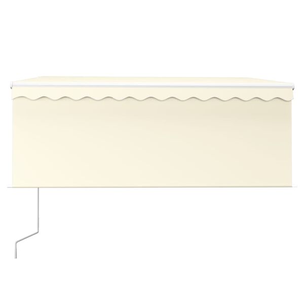 vidaXL Automatyczna markiza z zasłoną, LED i czujnikiem, 3x2,5 m