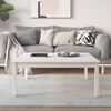 vidaXL Stolik kawowy, biały, 100x100x40 cm, lite drewno sosnowe