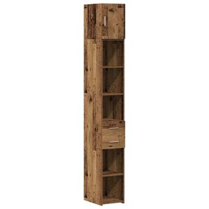 vidaXL Szafka do przechowywania 2 szt. Stare drewno 30 x 42,5 x 225 cm