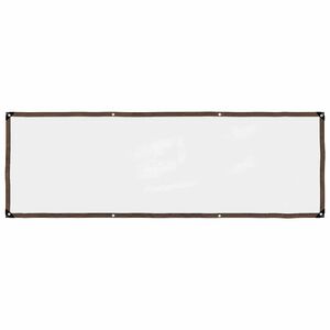 vidaXL Przezroczysta plandeka z oczkami 1x3 m Polietylen