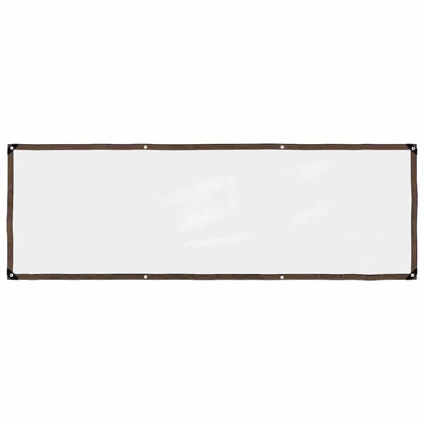 vidaXL Przezroczysta plandeka z oczkami 1x3 m Polietylen