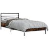 vidaXL Ramka ł&oacute;żka Dąb wędzony 80 x 200 cm Drewno inżynieryjne