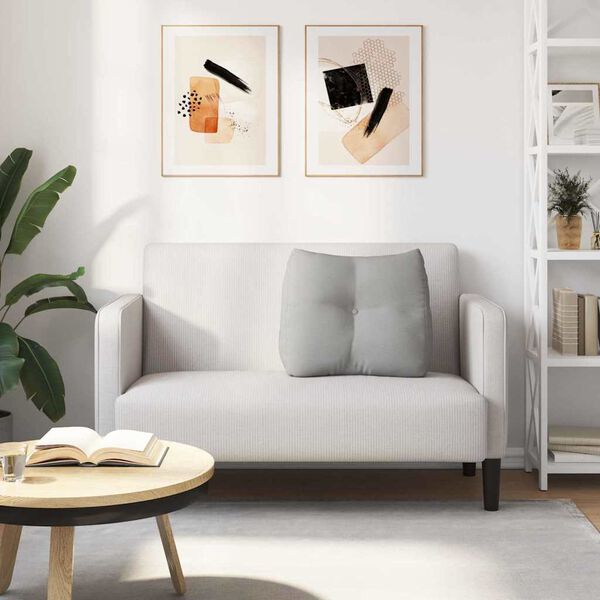 vidaXL Poduszka na plecy Szary chmur 60 x 24 x 50 cm tkanina