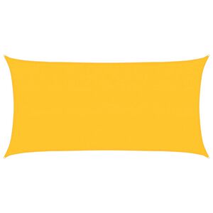 vidaXL Żagiel przeciwsłoneczny, 160 g/m&sup2;, ż&oacute;łty, 2x4 m, HDPE