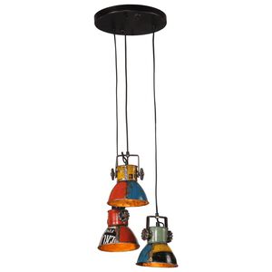 vidaXL Lampa wisząca, 25 W, wielokolorowa, 30x30x100 cm, E27
