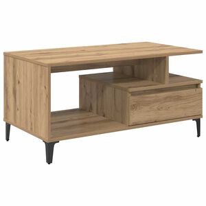 vidaXL Stolik kawowy Dąb rzemieślniczy 90 x 49 x 45 cm
