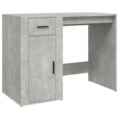 vidaXL Biurko, szarość betonu, 100x49x75 cm, materiał drewnopochodny
