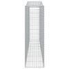 vidaXL Kosze gabionowe, 15 szt, 400x50x160/180cm, galwanizowane żelazo
