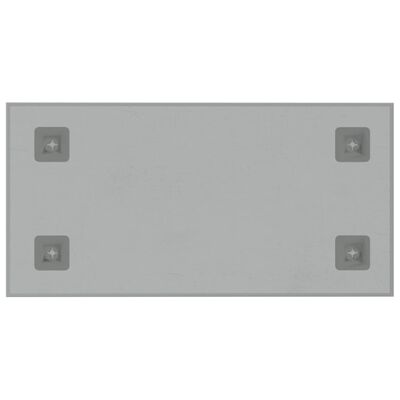 vidaXL Ścienna tablica magnetyczna, biała, 40x20 cm, szkło hartowane