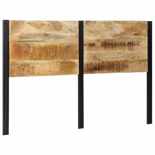 vidaXL Zagł&oacute;wek 160 cm lite drewno mango i żelazo